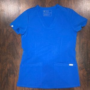 FIGS Size XXS Royal Blue Scrub Top